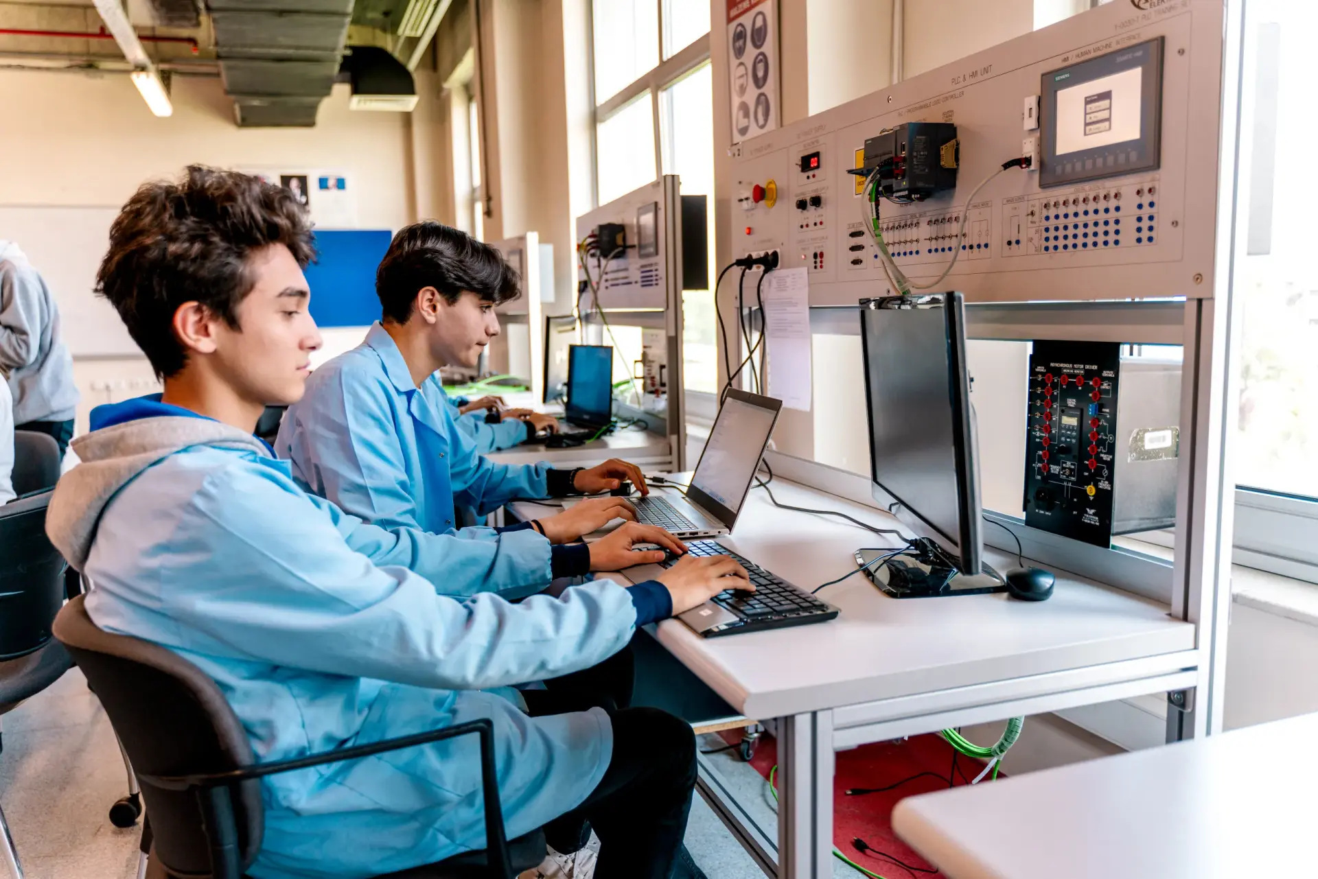 Research laboratory with electronic equipment
